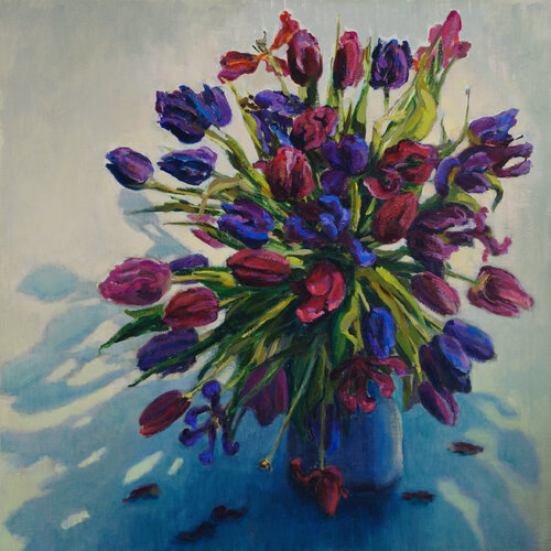 Tulips von Zoja Golubeva, Malerei kaufen auf Singulart