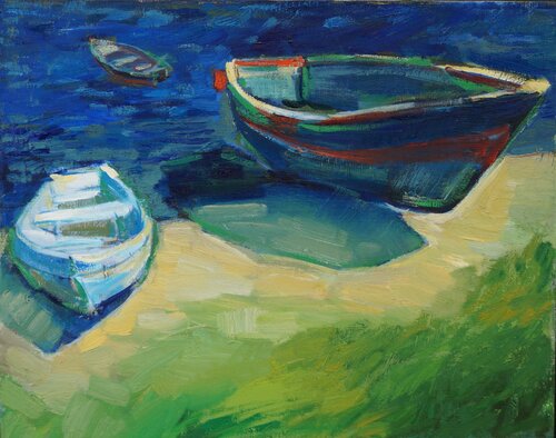 Boats von Zoja Golubeva, Malerei kaufen auf Singulart