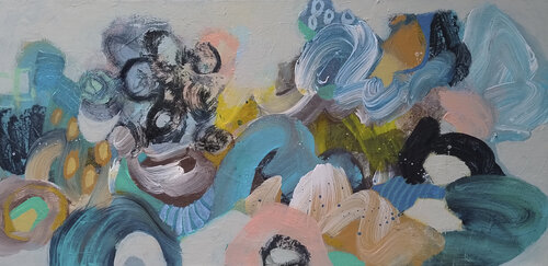 Ripples of Wrarm Reflection von Florentina-Maria Popescu, Malerei kaufen auf Singulart