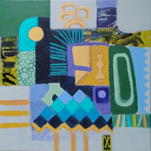 Blue memories by Florentina-Maria Popescu, Painting for Sale on Singulart