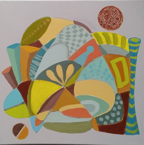 Color conversations von Florentina-Maria Popescu, Malerei kaufen auf Singulart