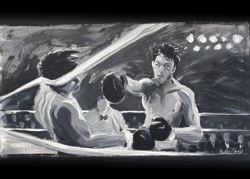 RAGING BULL di Benoît VIEILLARD, Pittura in vendita su Singulart