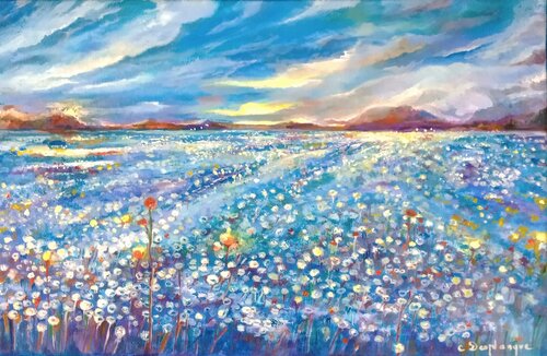 Vague de fleurs van Christine desplanque, Schilderij te koop op Singulart