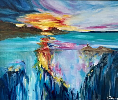 Beauté du soleil levant van Christine desplanque, Schilderij te koop op Singulart