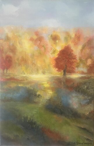 Arbre en fête van Christine desplanque, Schilderij te koop op Singulart