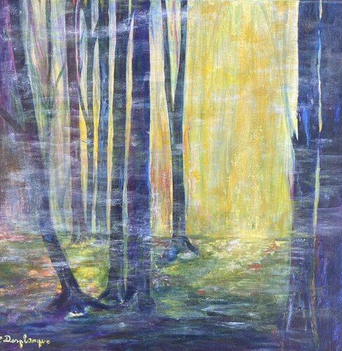 Les arbres noircis van Christine desplanque, Schilderij te koop op Singulart