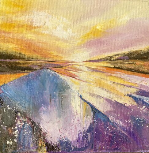 Paysage abstrait di Christine desplanque, Pittura in vendita su Singulart