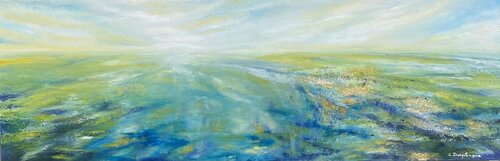 Les charmes de l eau di Christine desplanque, Pittura in vendita su Singulart