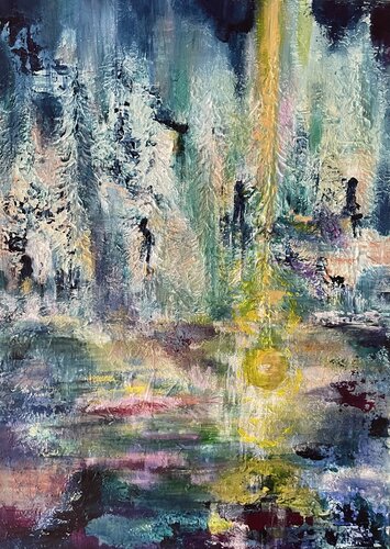 Le cycle de vie by Christine desplanque, Painting for Sale on Singulart