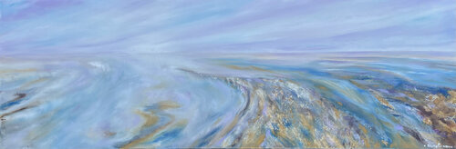 Promenade mauve de Christine desplanque, Pintura a la venta en Singulart