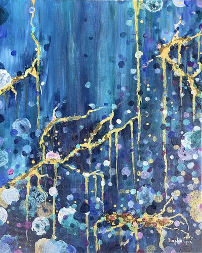Les fêlures d or di Christine desplanque, Pittura in vendita su Singulart