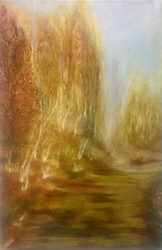 Le chemin de lumière van Christine desplanque, Schilderij te koop op Singulart