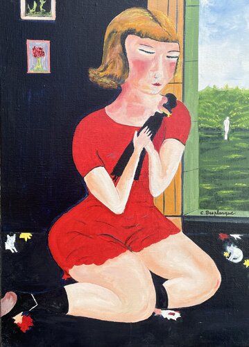 La poupée by Christine desplanque, Painting for Sale on Singulart