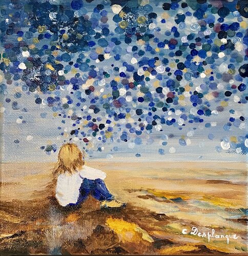 L attente by Christine desplanque, Painting for Sale on Singulart