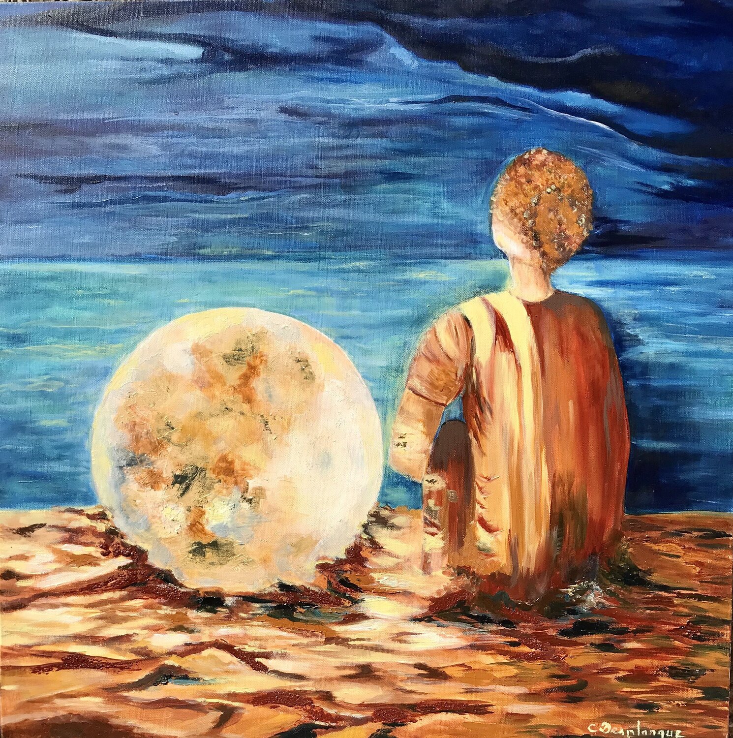 A coté de la lune Christine desplanque