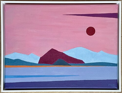 Thunersee mit Niesen van Adrian Müller, Schilderij te koop op Singulart
