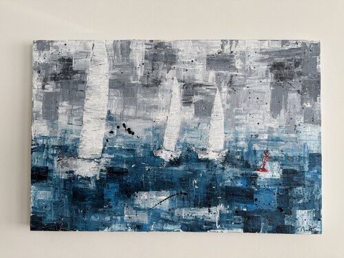 Turn red buoy by Florian Arendt, Painting for Sale on Singulart