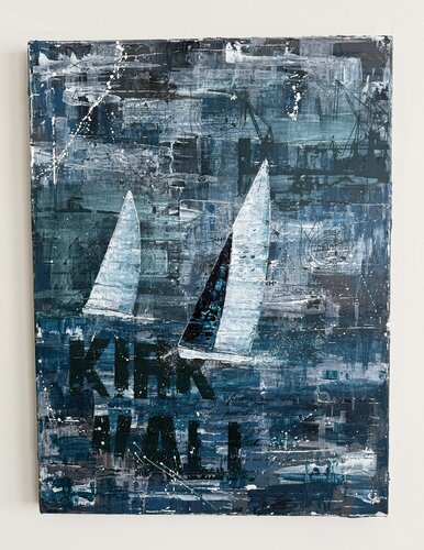 Boats at Kirkwall van Florian Arendt, Schilderij te koop op Singulart