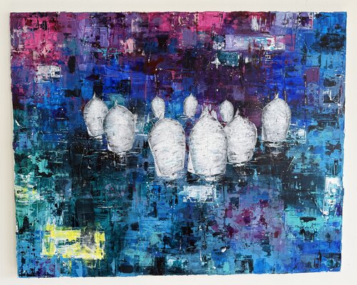 Spinnaker Sailboat Regatta by Florian Arendt, Painting for Sale on Singulart