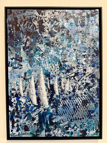 Dark sea sails par Florian Arendt, Peinture en vente sur Singulart