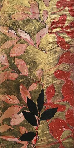 Effeuillage noir et or (entre autres) de Jean-Jacques Pigeon, Pintura a la venta en Singulart