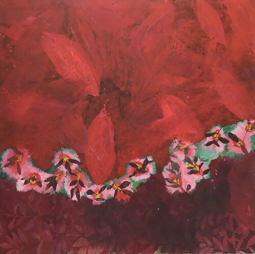 Effeuillage rouge I di Jean-Jacques Pigeon, Pittura in vendita su Singulart