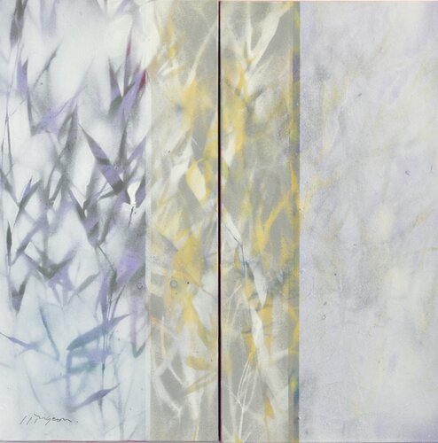 Soudain un coup de vent (Effeuillage) III, (diptyque) von Jean-Jacques Pigeon, Malerei kaufen auf Singulart