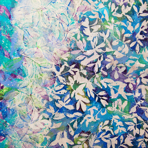 Effeuillage bleu II di Jean-Jacques Pigeon, Pittura in vendita su Singulart