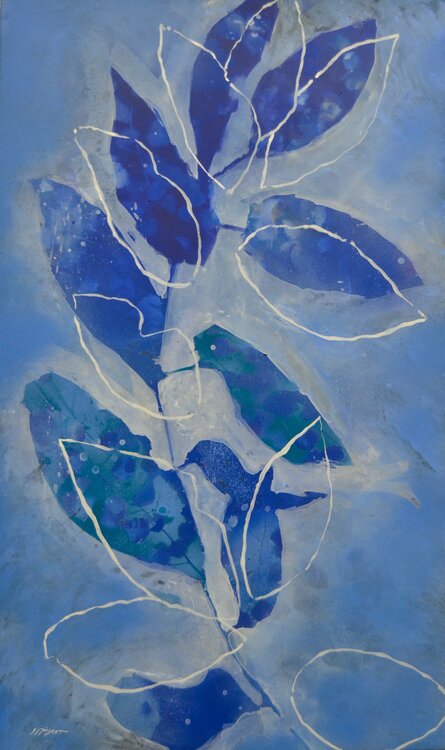 Feuillage bleu I Jean-Jacques Pigeon