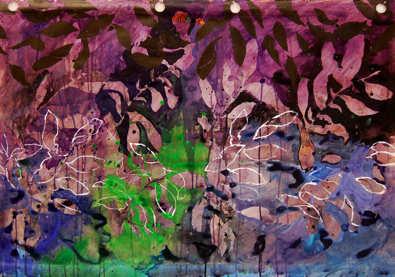 Effeuillage sur papier hollandais XIII Jean-Jacques Pigeon Werk auf Papier zu verkaufen