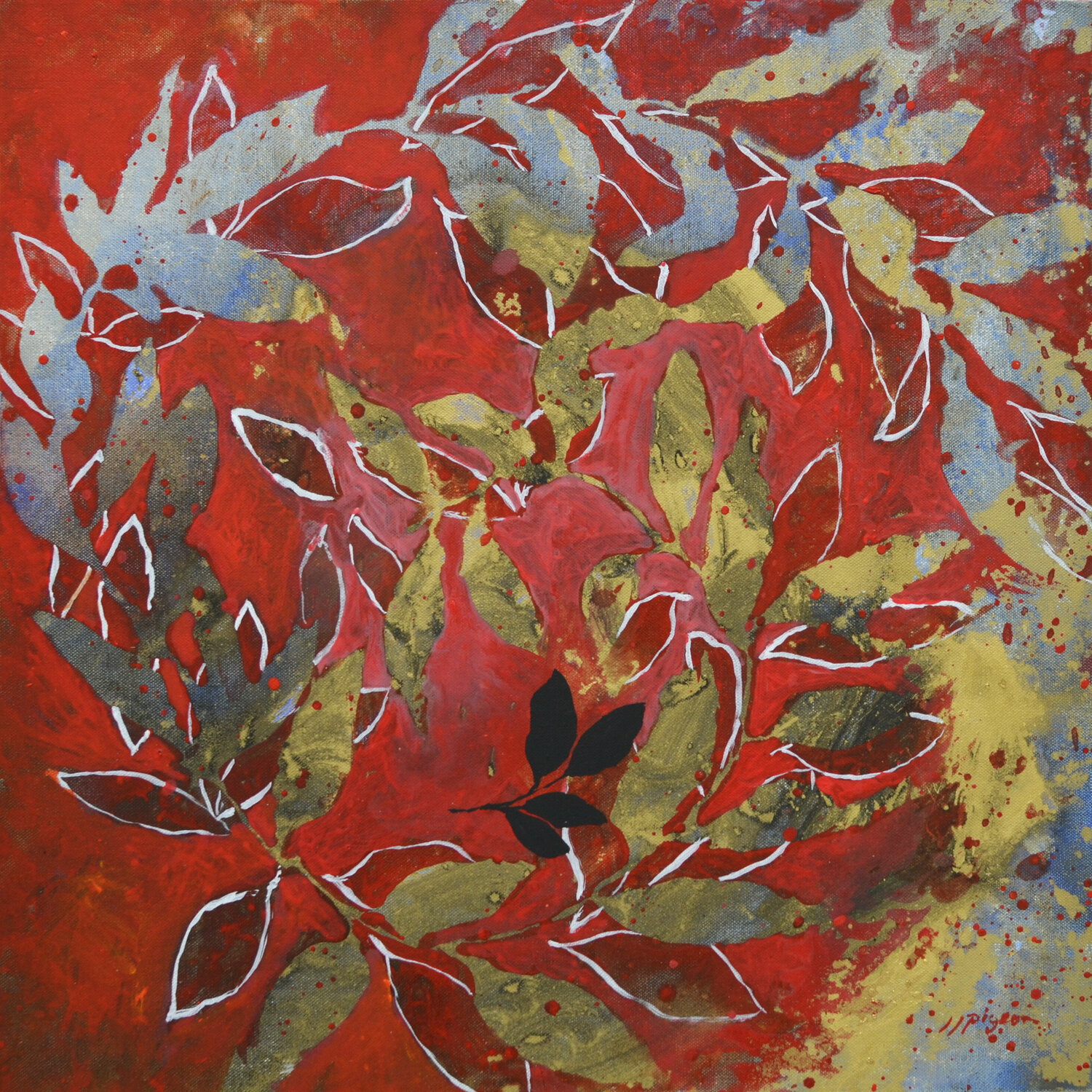 Effeuillage rouge XXXI Jean-Jacques Pigeon