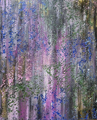 BEHIND THE CURTAIN di Sara Lång, Pittura in vendita su Singulart