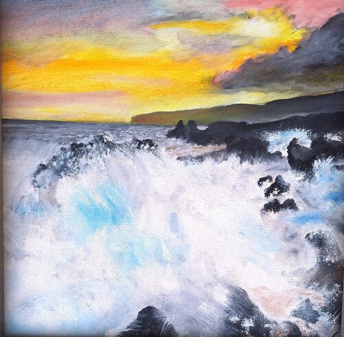 Brandung 5 von Bernd Stephanny, Malerei kaufen auf Singulart