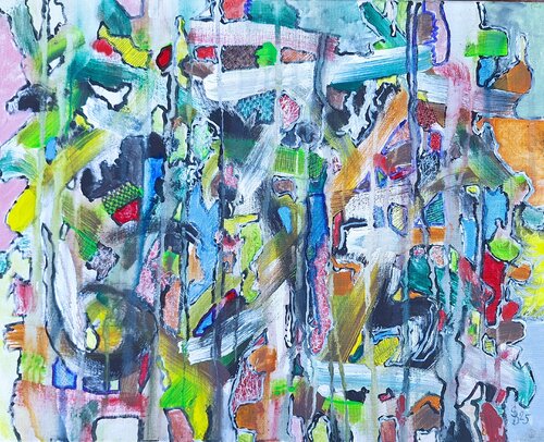 Die Geheimnisse des Mosaiks di Bernd Stephanny, Pittura in vendita su Singulart