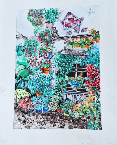 Judenviertel in Sevilla by Bernd Stephanny, Painting for Sale on Singulart
