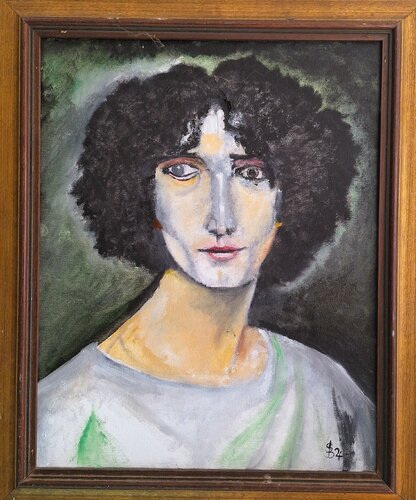 Portrait von Anna Hirzel-Langenhahn von Bernd Stephanny, Malerei kaufen auf Singulart