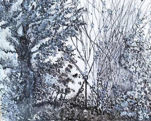 Monochromes Blattwerk by Bernd Stephanny, Painting for Sale on Singulart