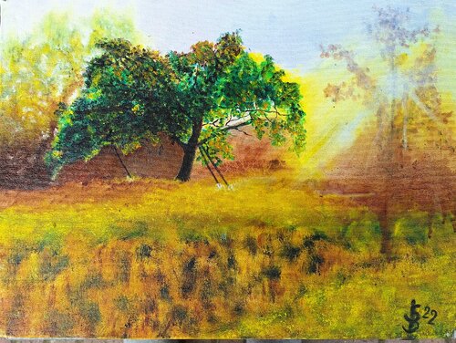 der Apfelbaum von Bernd Stephanny, Malerei kaufen auf Singulart