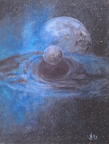 Black Hole par Bernd Stephanny, Œuvre sur papier en vente sur Singulart