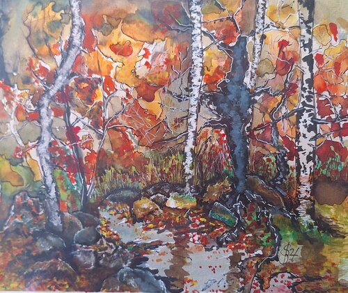 Am oberen Potomac by Bernd Stephanny, Painting for Sale on Singulart