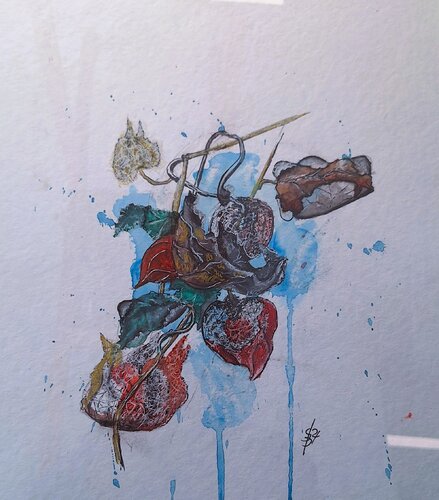 Verblühte Blume von Bernd Stephanny, Malerei kaufen auf Singulart