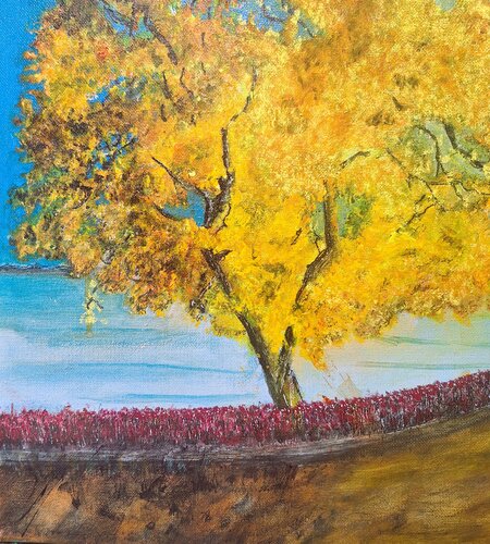 Herbst am Bodensee de Bernd Stephanny, Pintura a la venta en Singulart