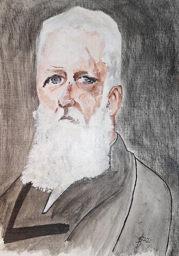 Replik eines Portraits von Franz Adickes  nach Max Liebermann v. 1916 van Bernd Stephanny, Schilderij te koop op Singulart