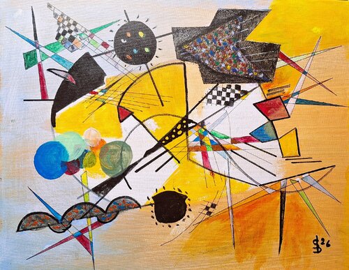 Hommage an Wassily Kandinsky von Bernd Stephanny, Malerei kaufen auf Singulart