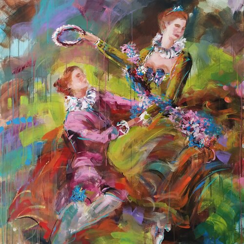 The Progress of Love van Antigoni Tziora, Schilderij te koop op Singulart