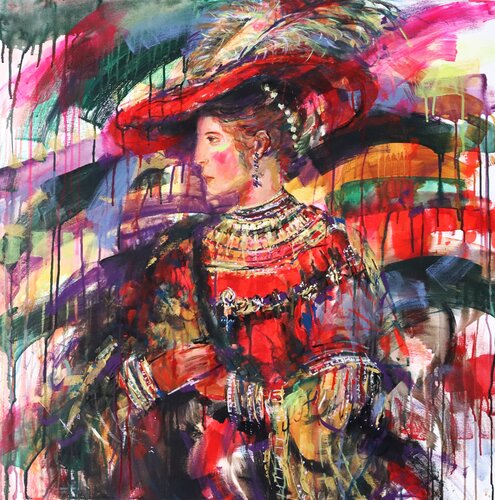 Saskia Dreaming Rembrandt by Antigoni Tziora, Painting for Sale on Singulart