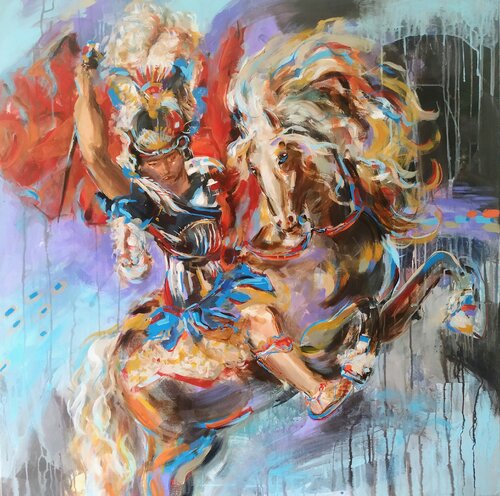 Saint George di Antigoni Tziora, Pittura in vendita su Singulart