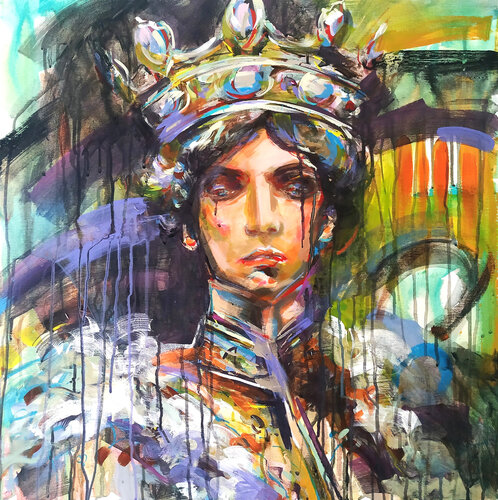 The King II by Antigoni Tziora, Painting for Sale on Singulart