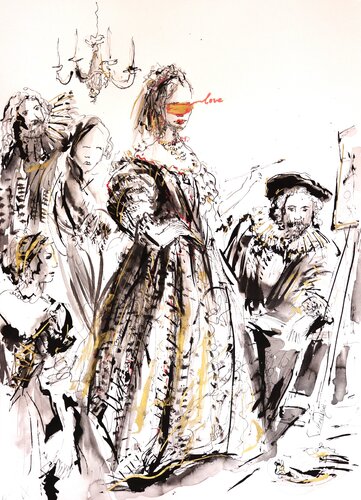The Painter II by Antigoni Tziora, Drawing for Sale on Singulart