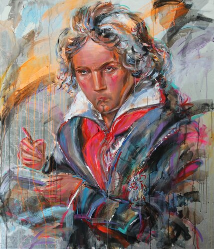 Beethoven di Antigoni Tziora, Pittura in vendita su Singulart